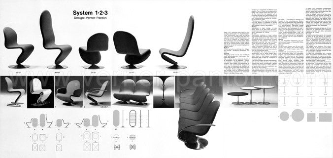 Highback 1-2-3 Chair by Verner Panton for Fritz Hansen (single)