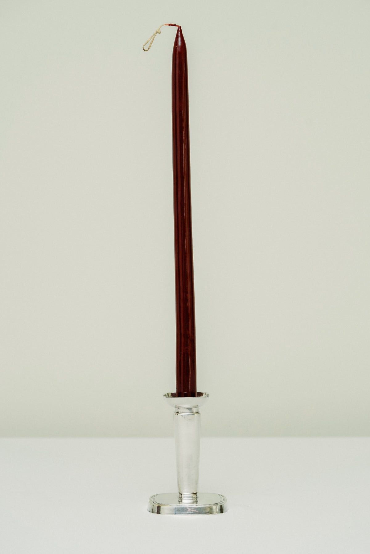 Silver plated candle holder