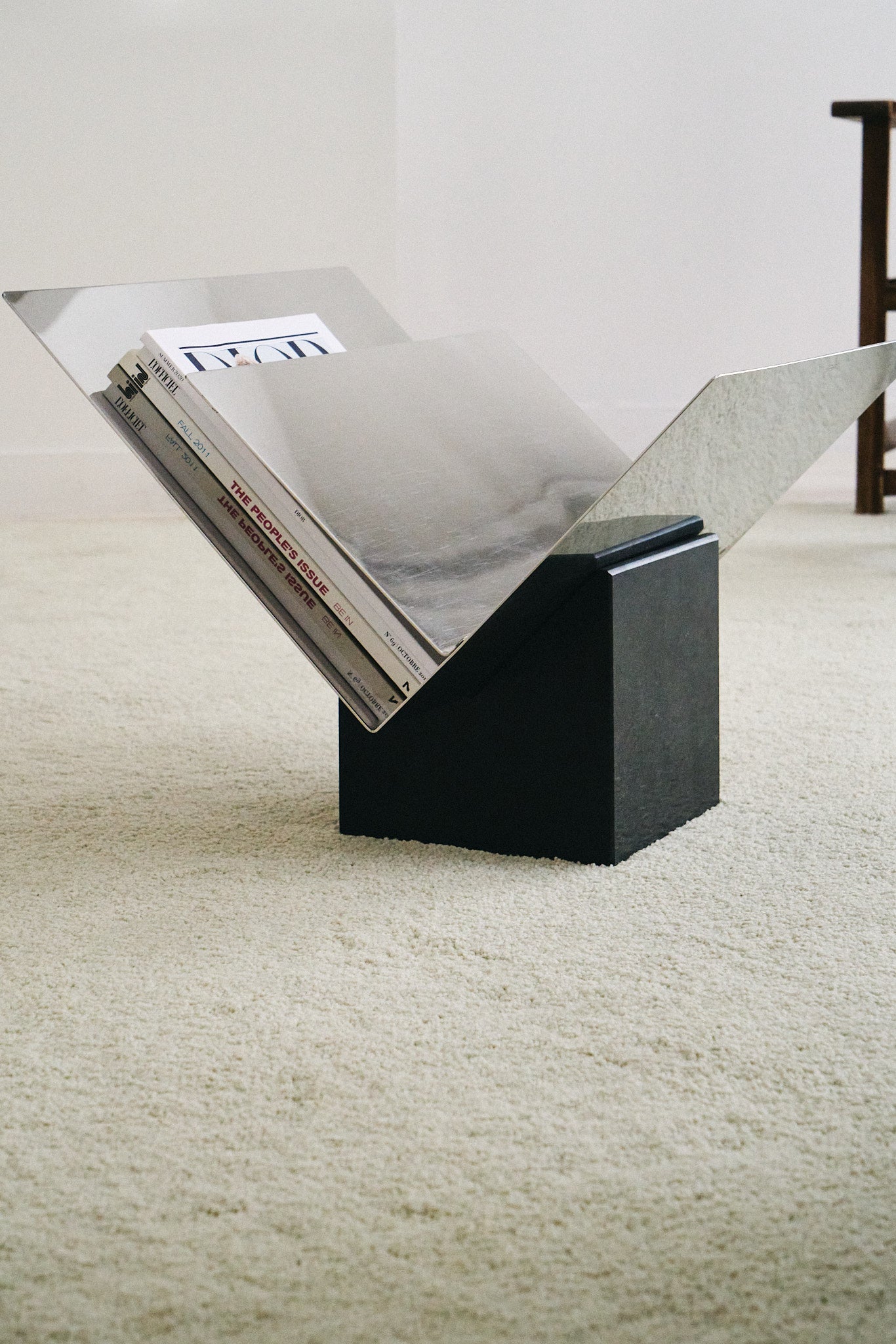 Magazine rack by Giuliana Gramigna and Sergio Mazza for Krupp, 1960s