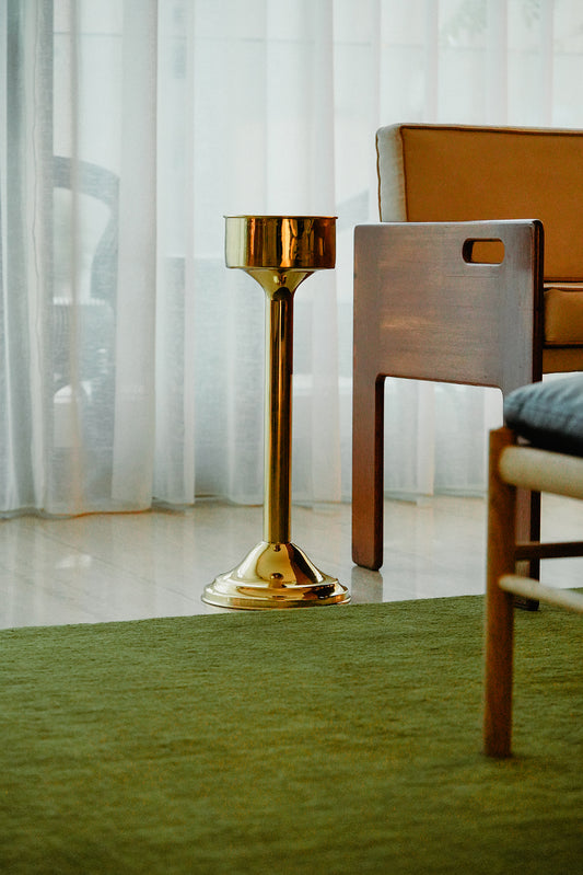 Holiday Inn brass floor ashtray