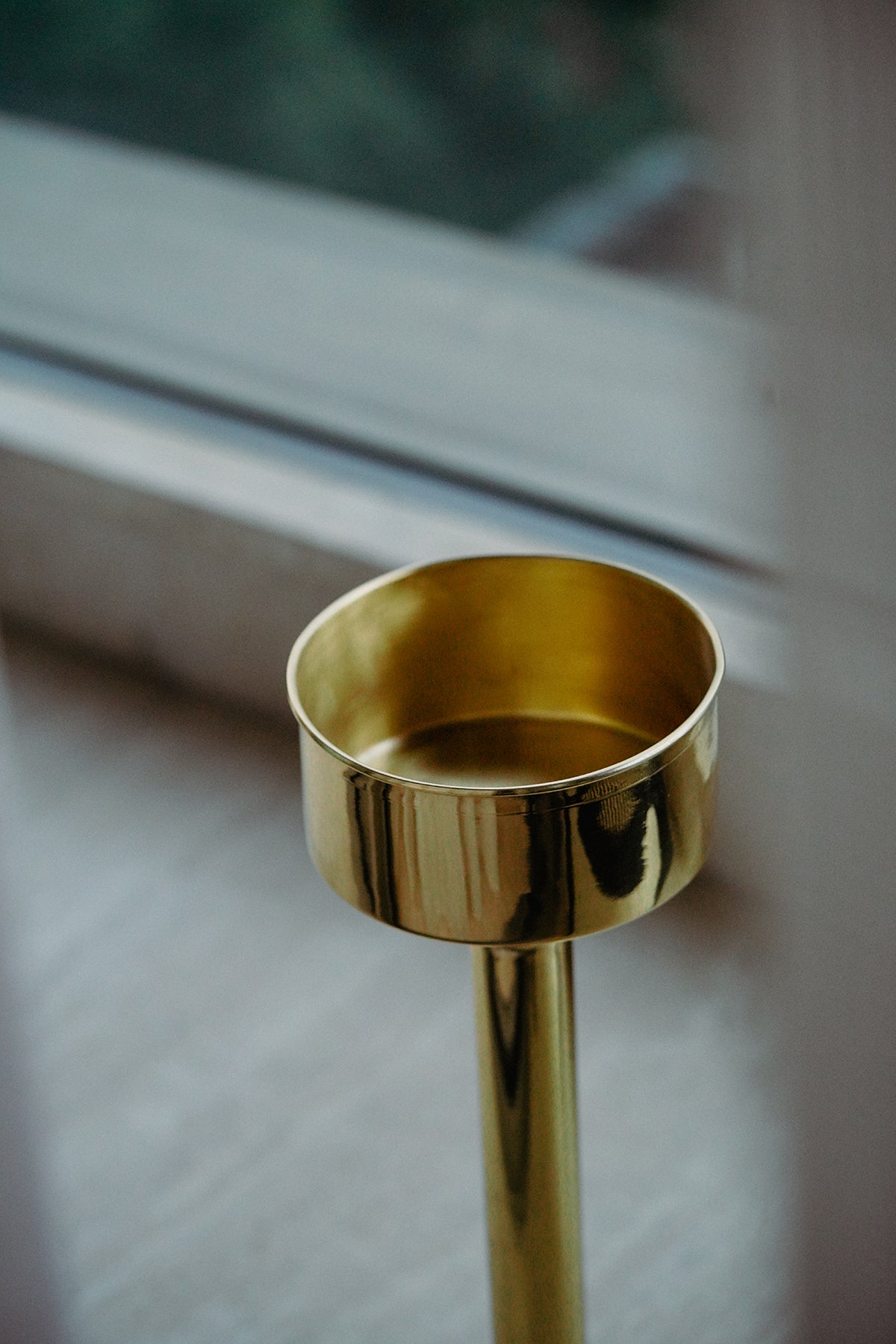 Holiday Inn brass floor ashtray