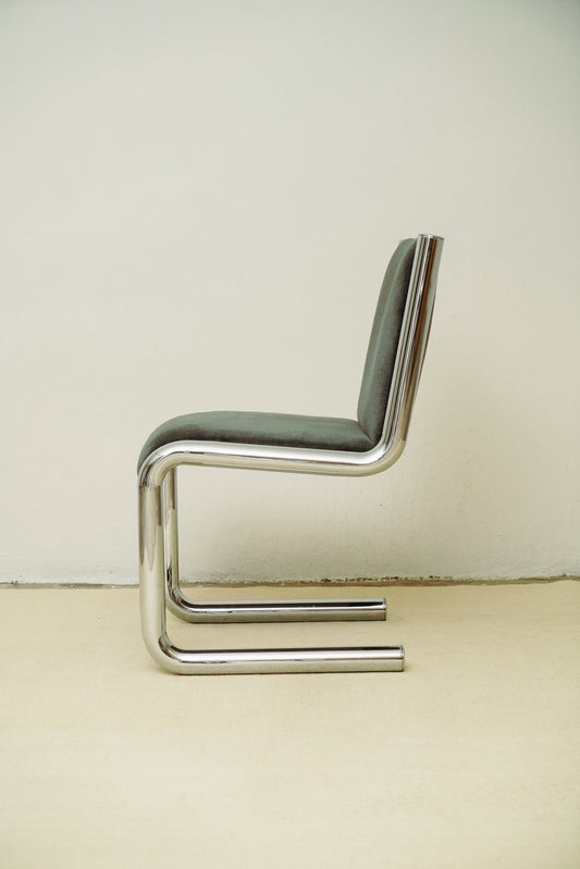 Chromed tubular chair, 1970s