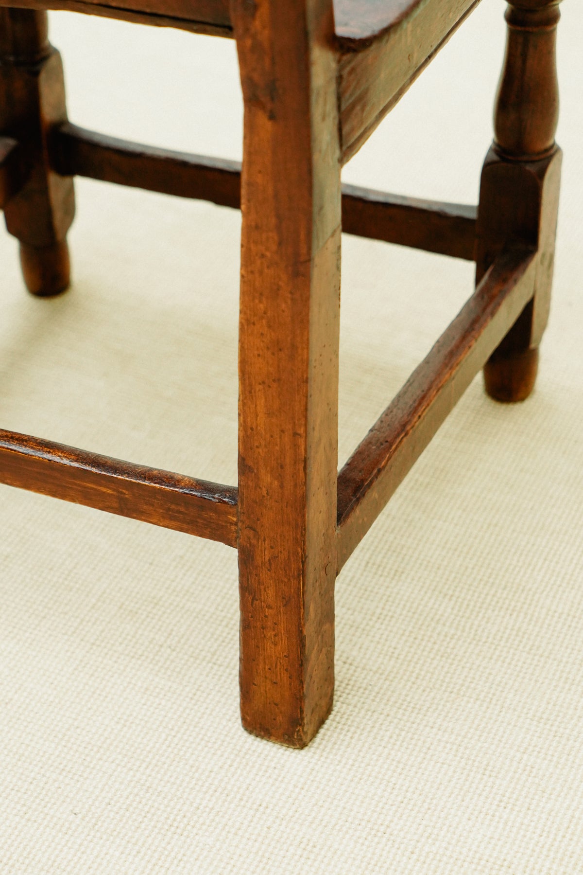 Small wooden chairs with high back rest