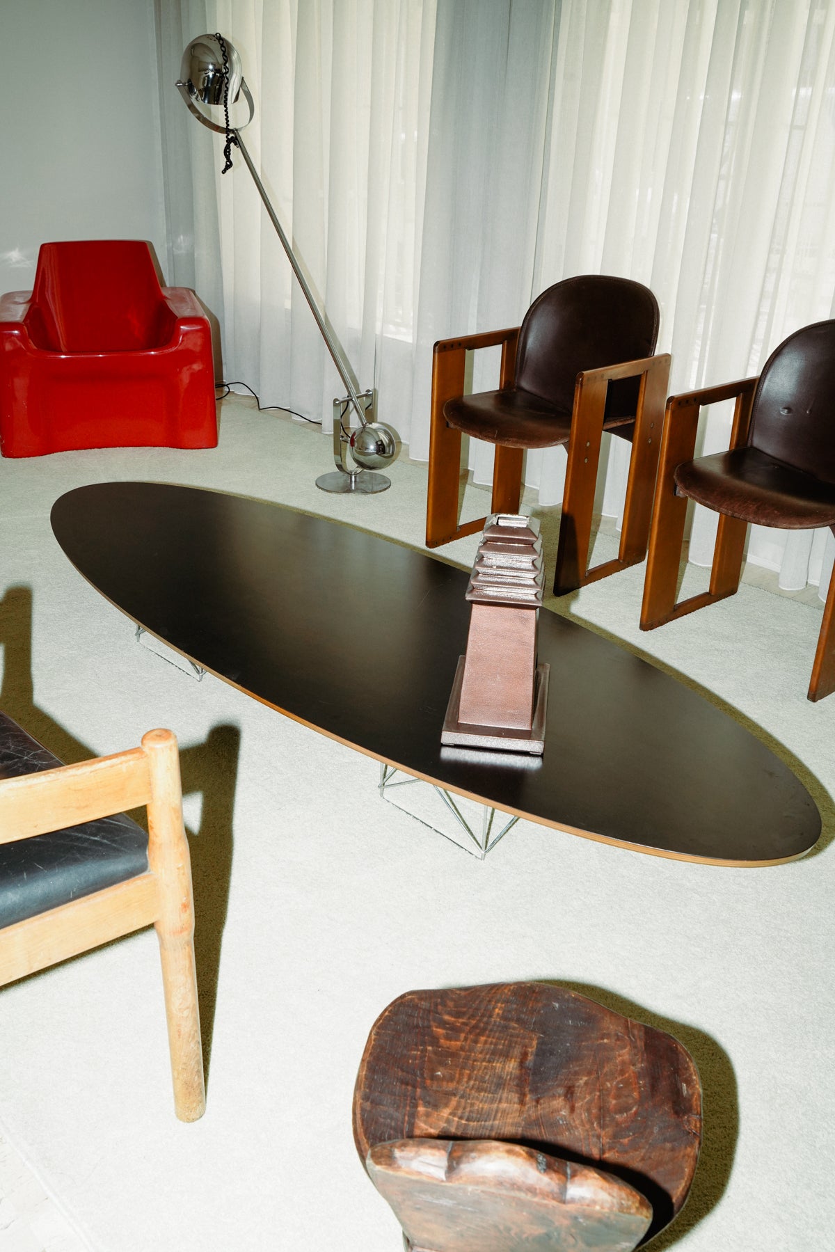 Elliptical ETR table by Charles & Ray Eames for Vitra, 1990s