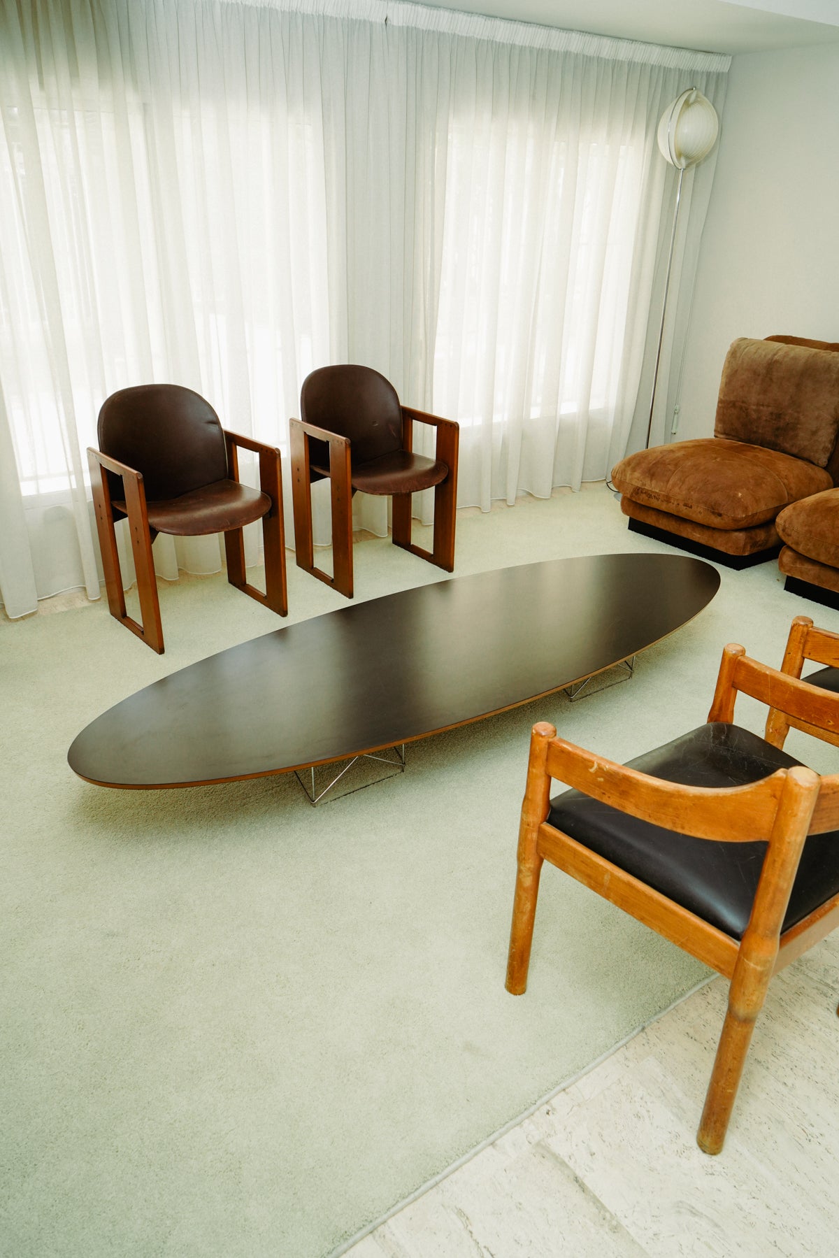 Elliptical ETR table by Charles & Ray Eames for Vitra, 1990s