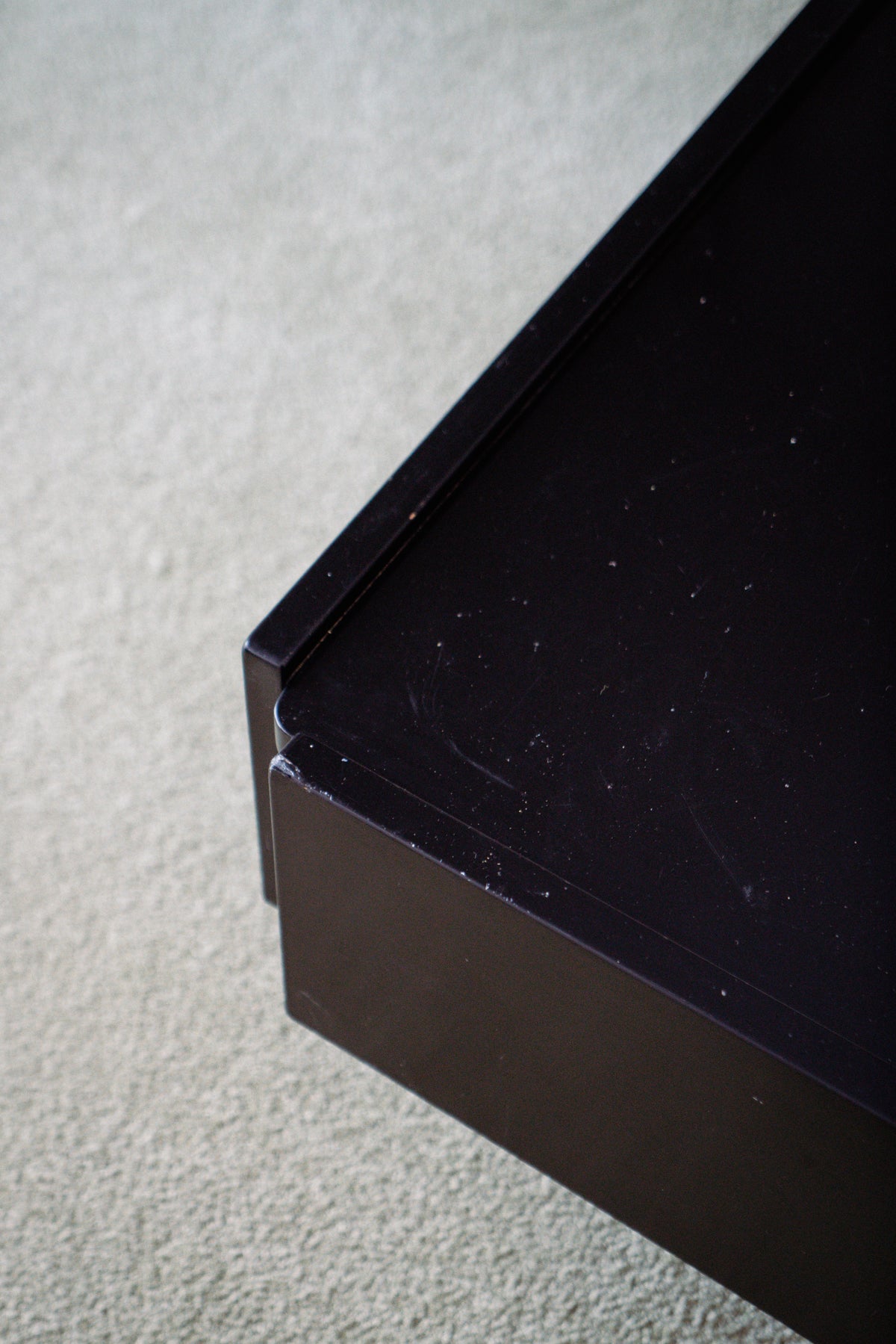 Coffee table with dry bar, 1980s