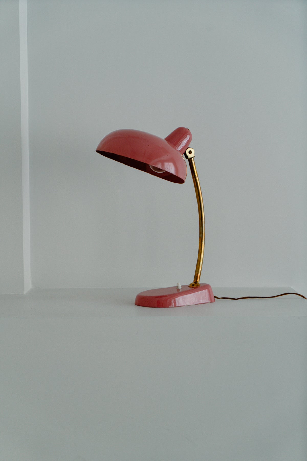 Pink table lamp, 1950s
