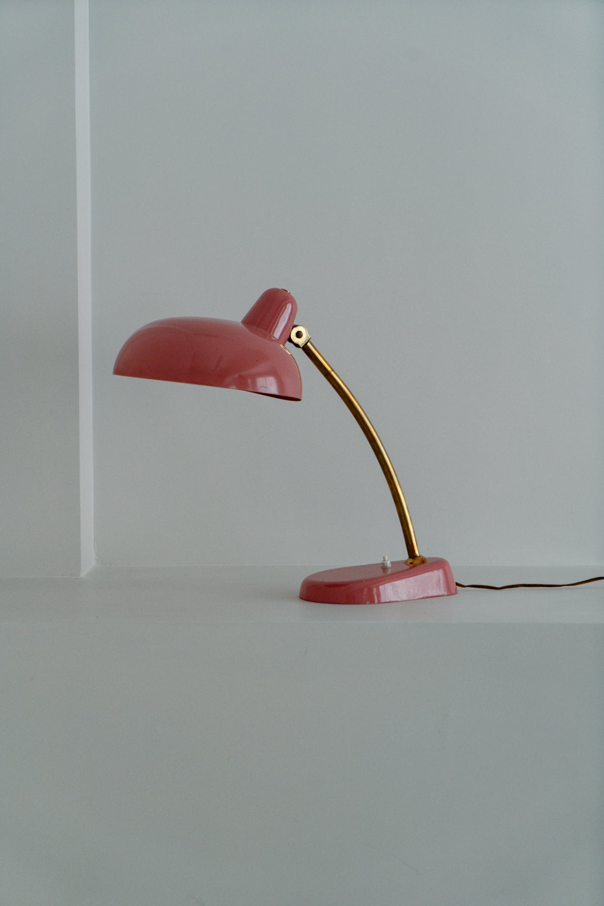 Pink table lamp, 1950s