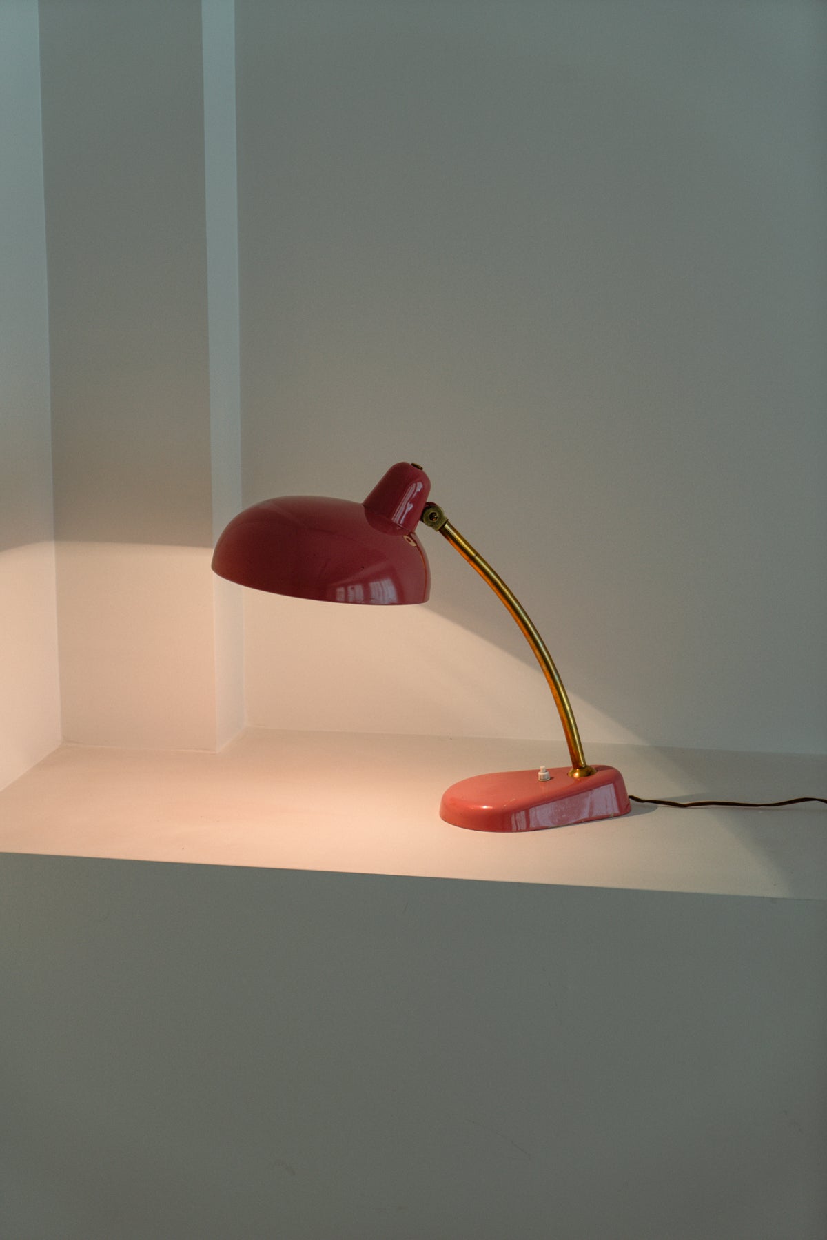 Pink table lamp, 1950s