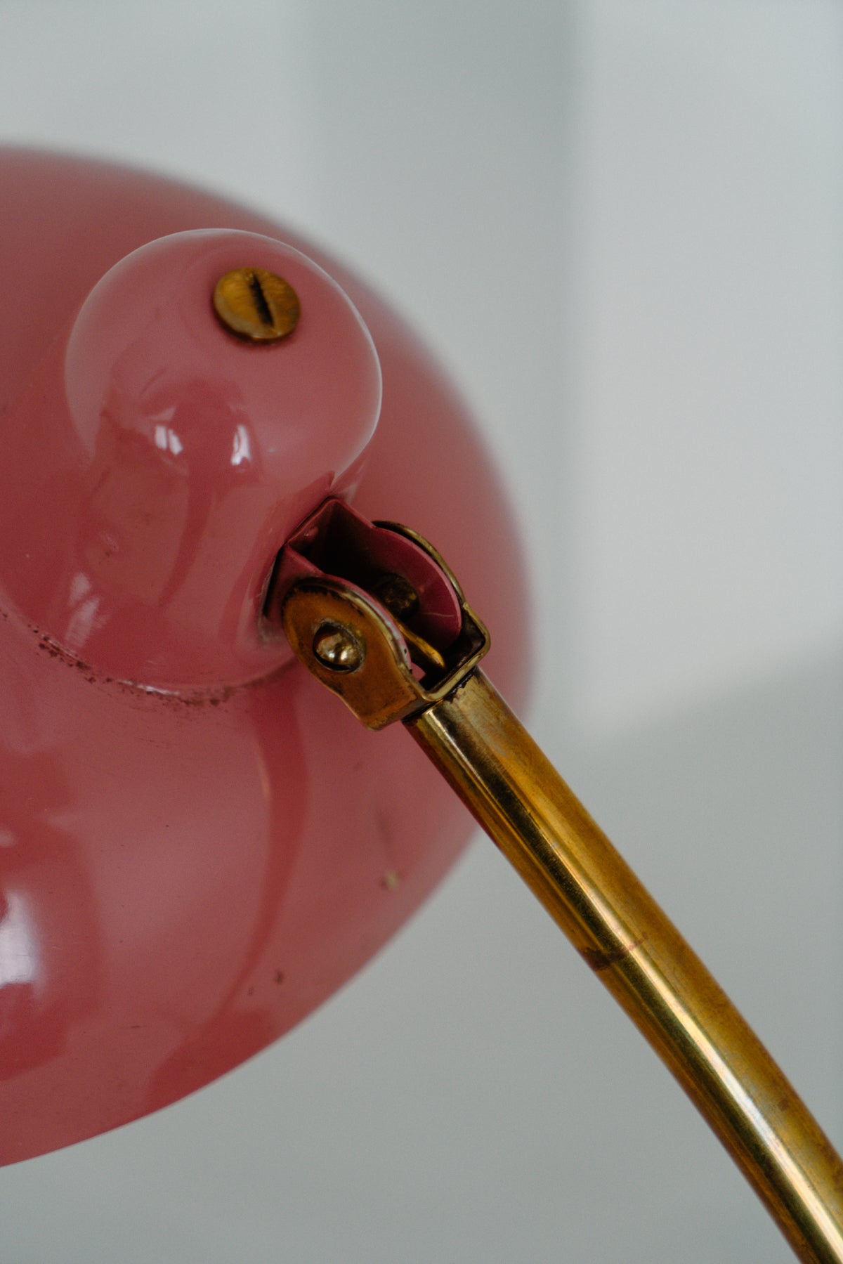 Pink table lamp, 1950s