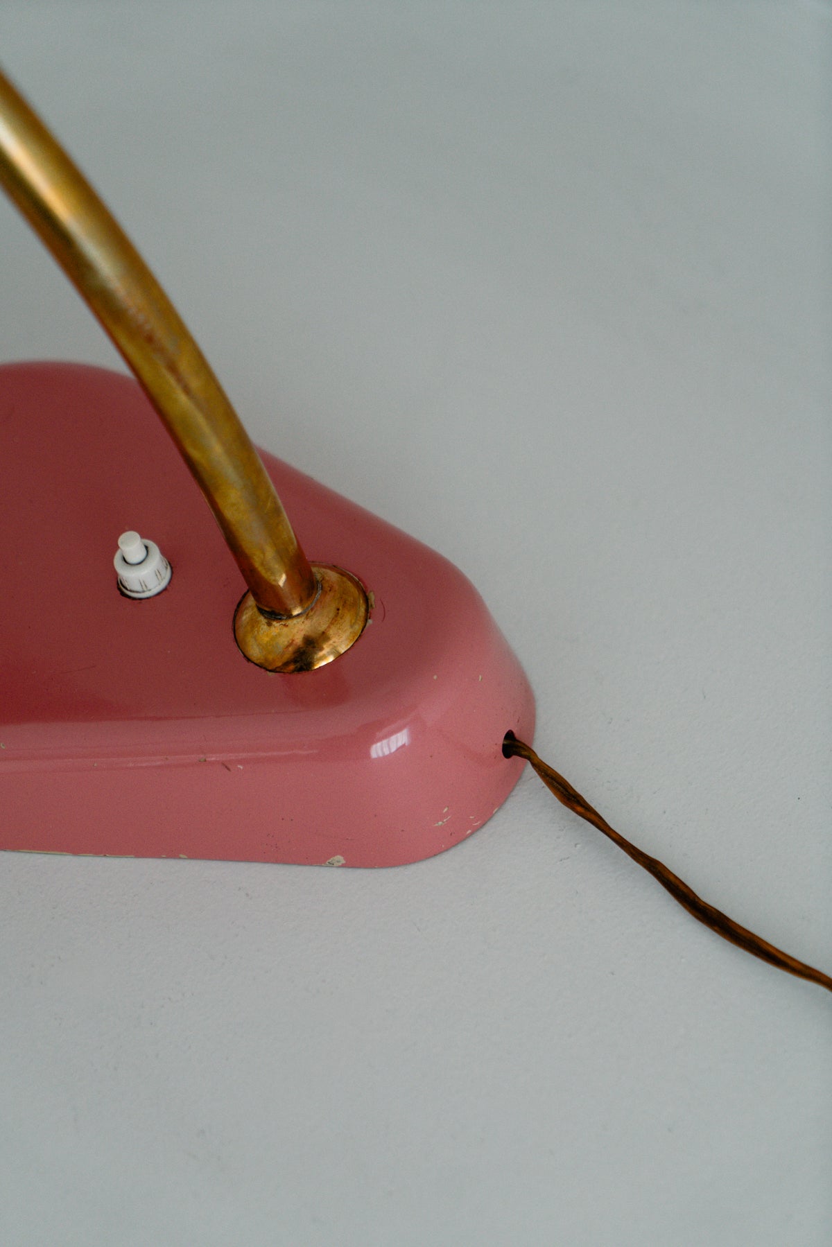 Pink table lamp, 1950s