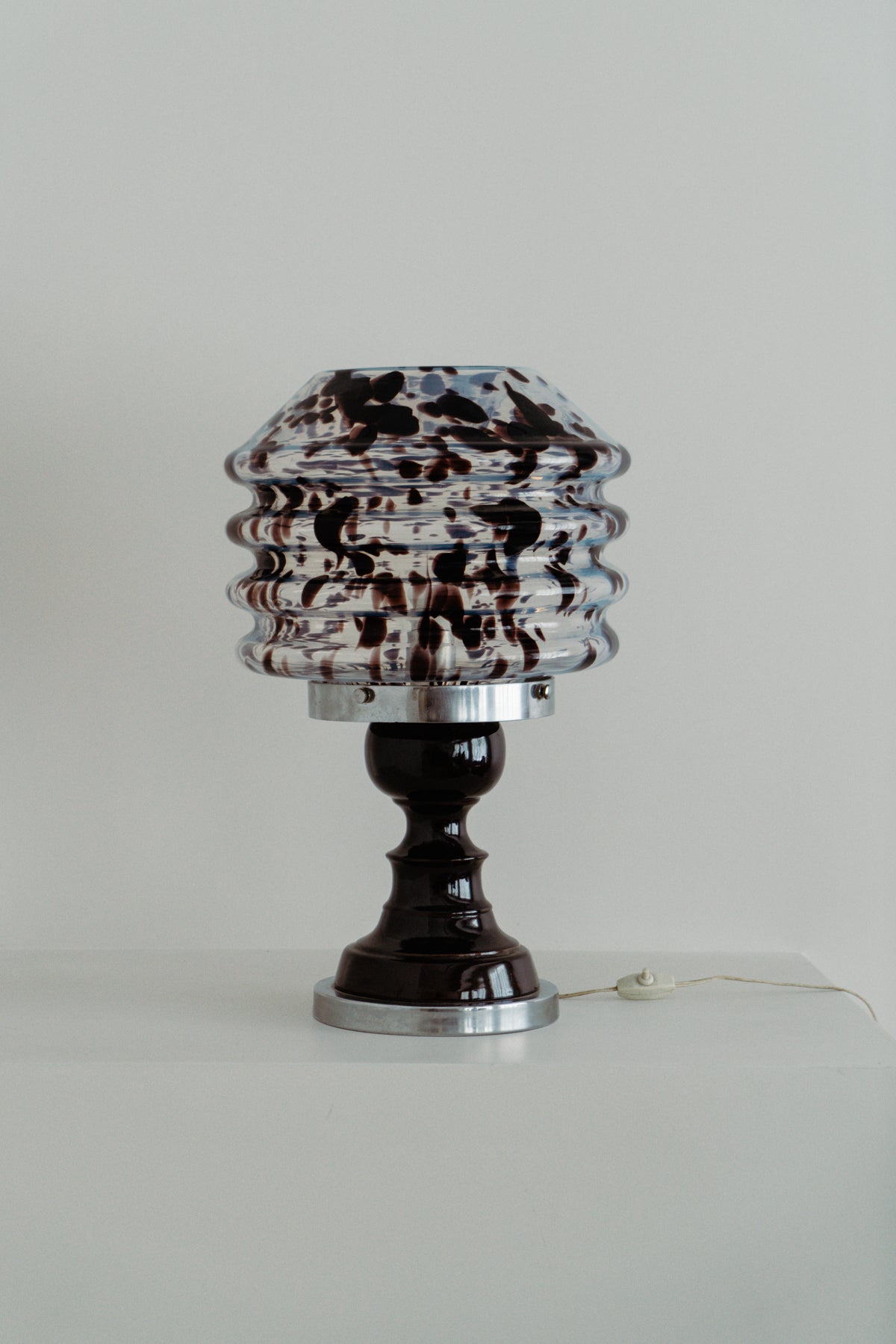Murano table lamp in the style of Mazzega, 1970s