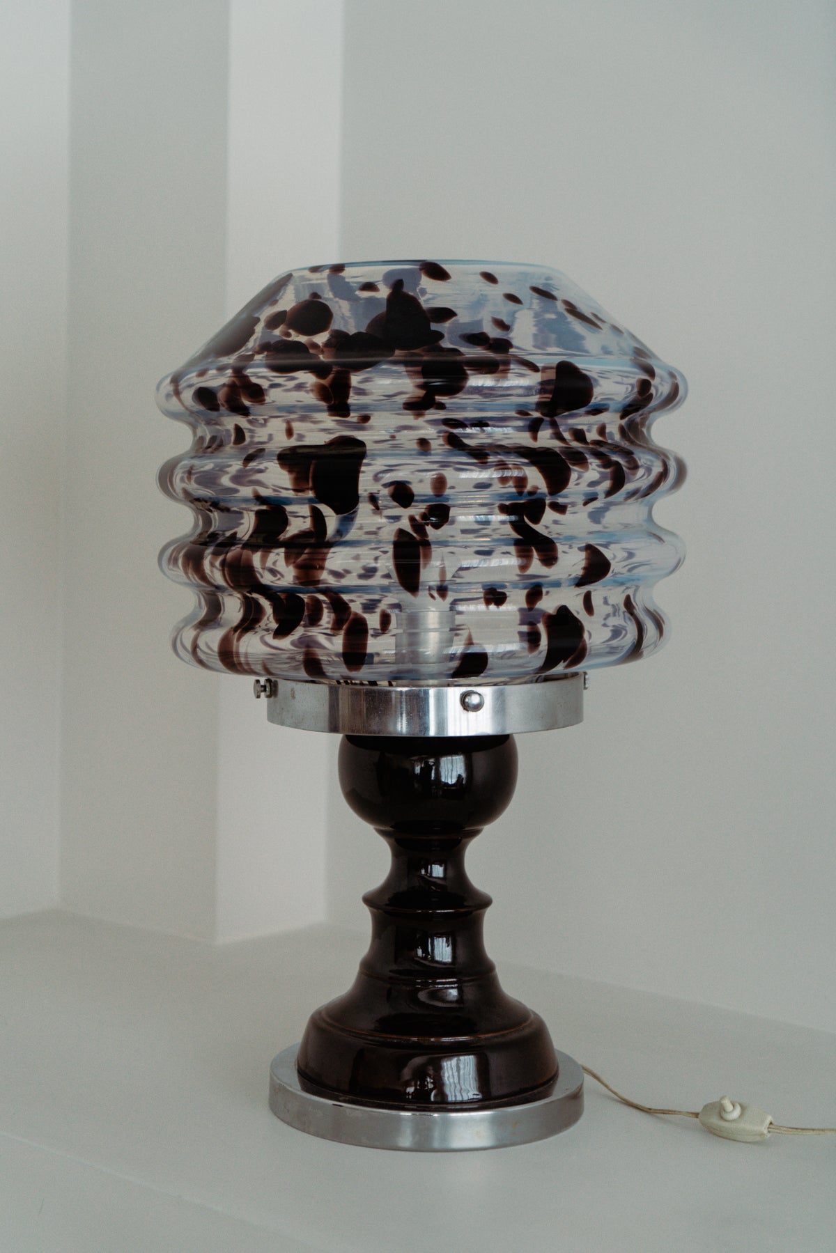 Murano table lamp in the style of Mazzega, 1970s