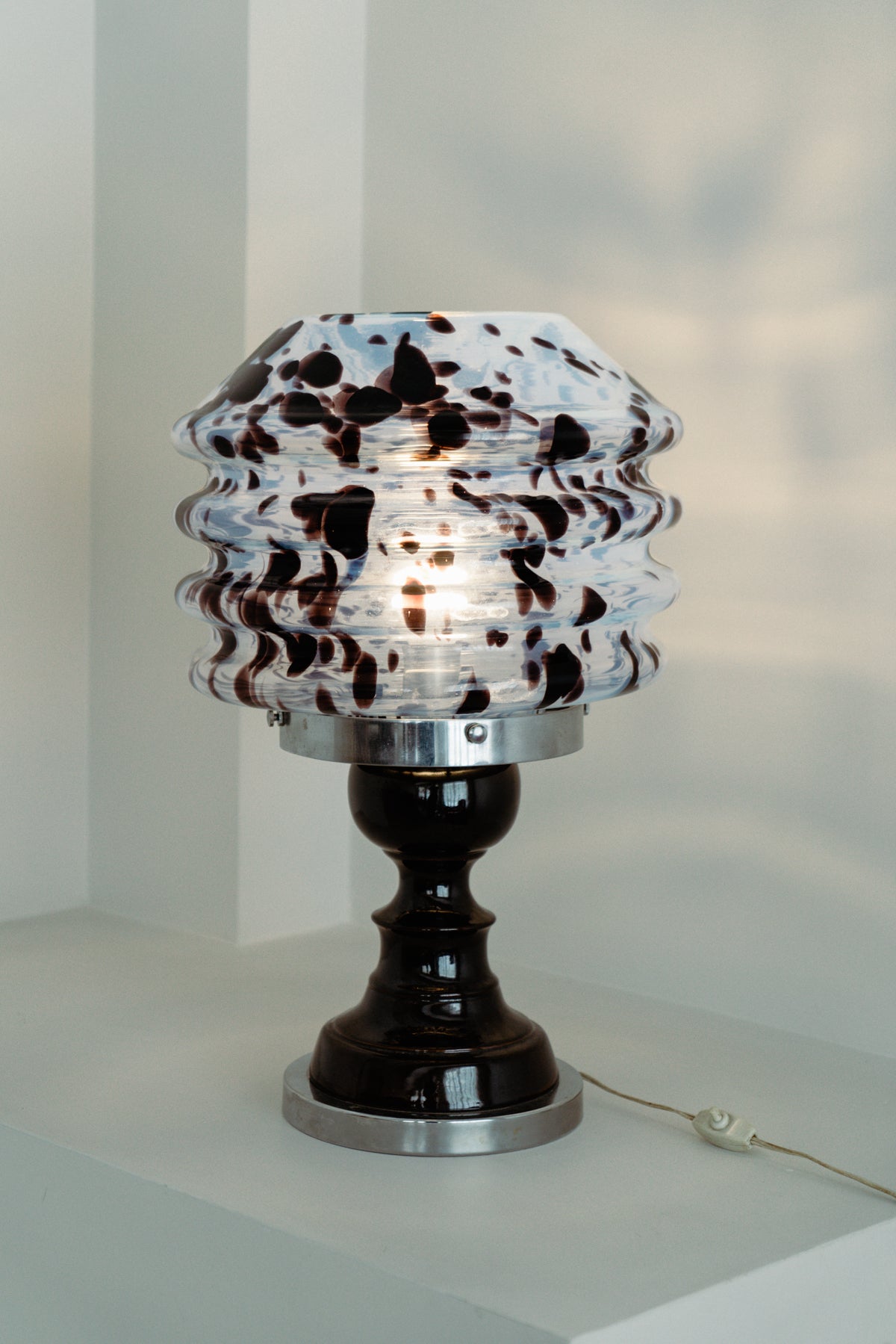 Murano table lamp in the style of Mazzega, 1970s