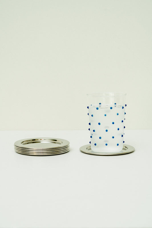 Set of 6 metal coasters