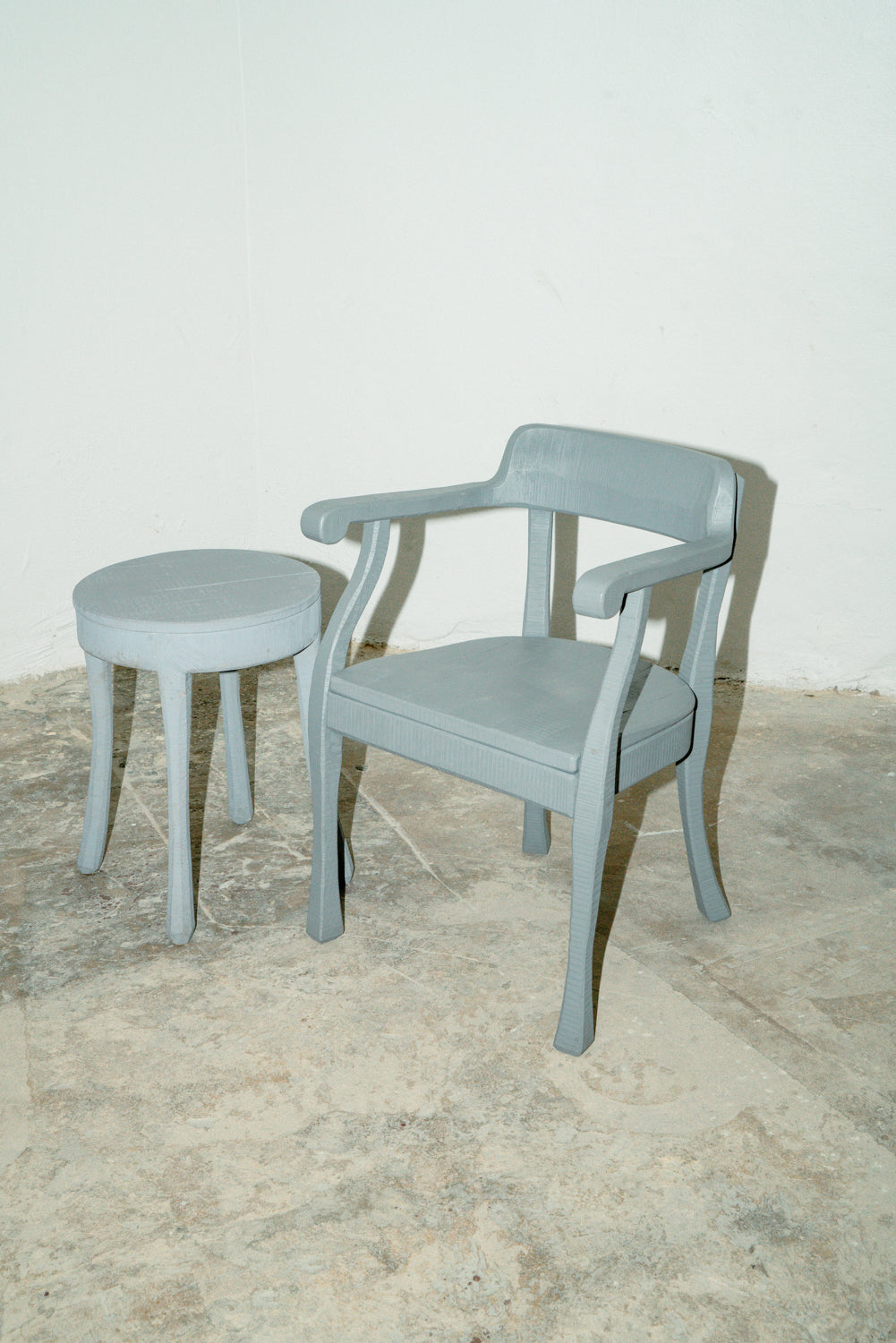 Raw chair and stool by Muuto