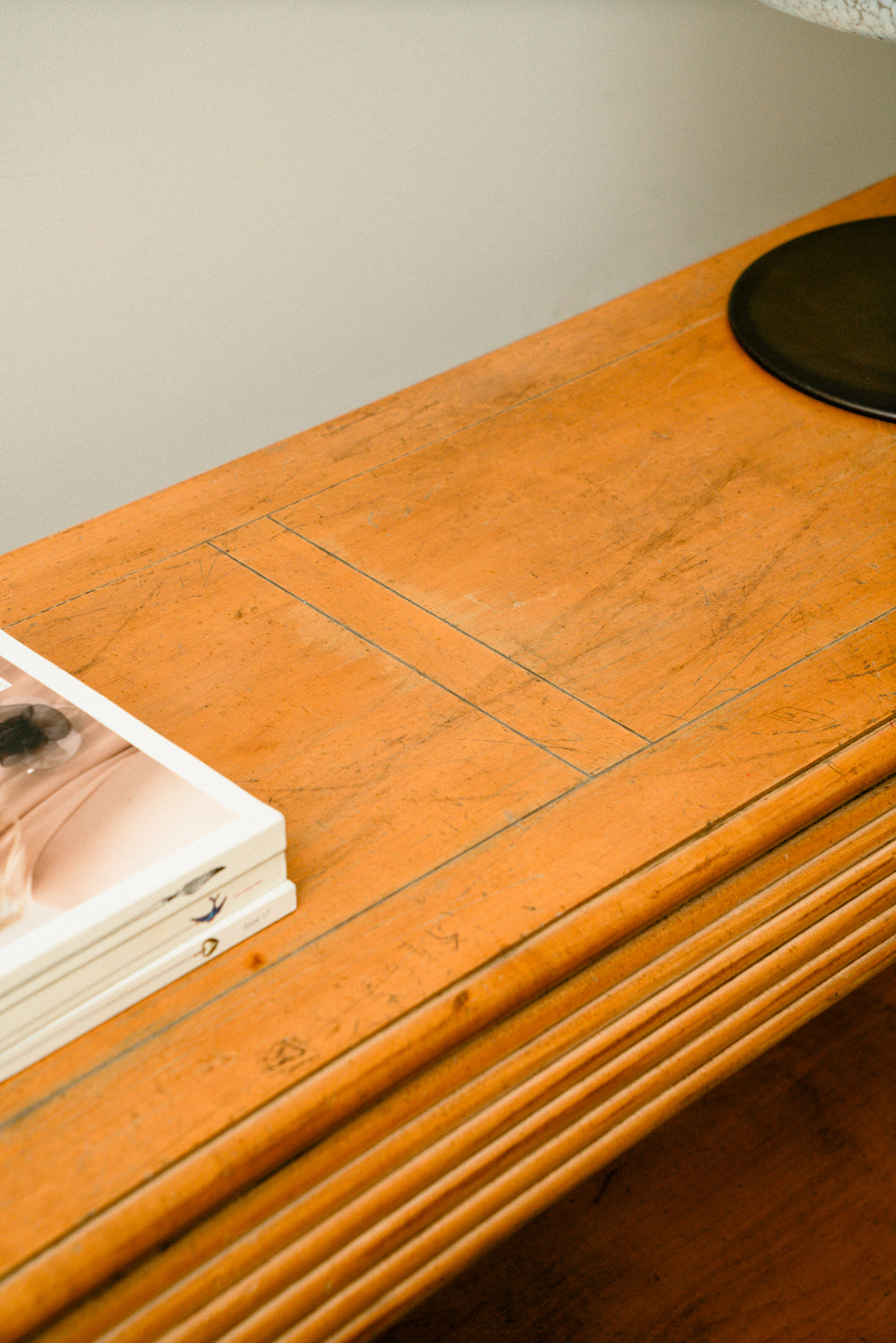 Vintage wood console