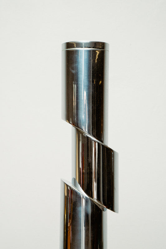 Murano glass and chrome floor lamp, 1970s