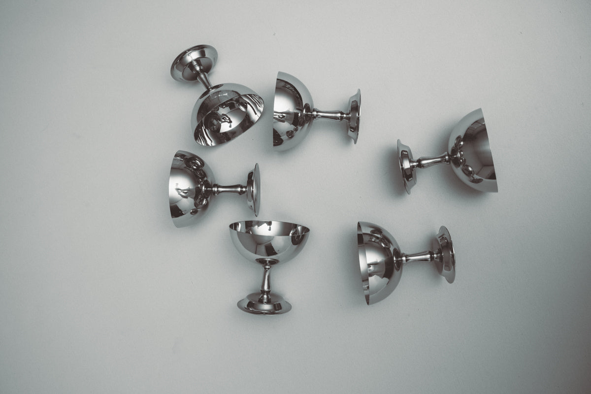 Stainless steel sorbet cups (set of 6)