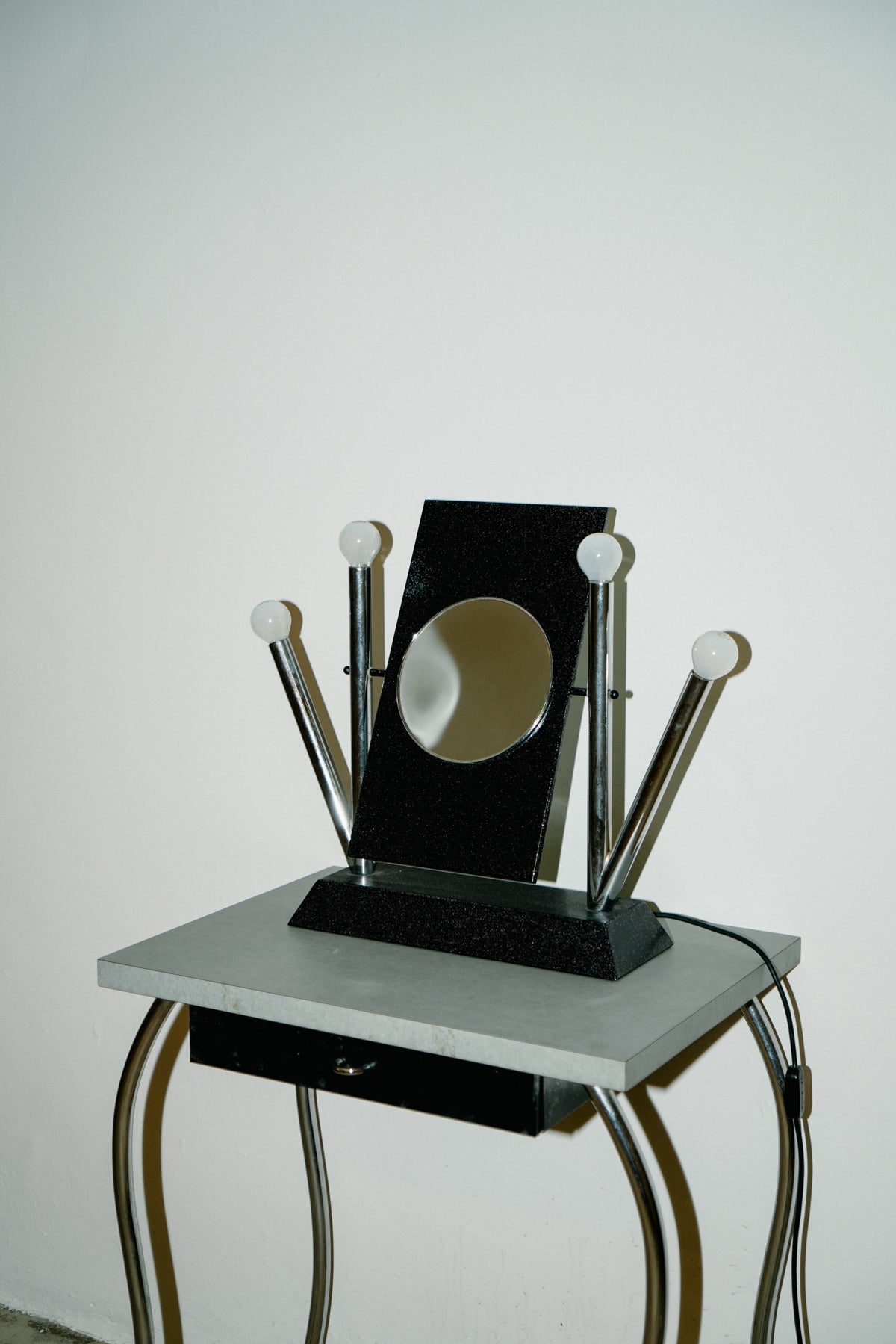 Yucca table & mirror by Anna Anselmi for Bieffeplast, 1980s