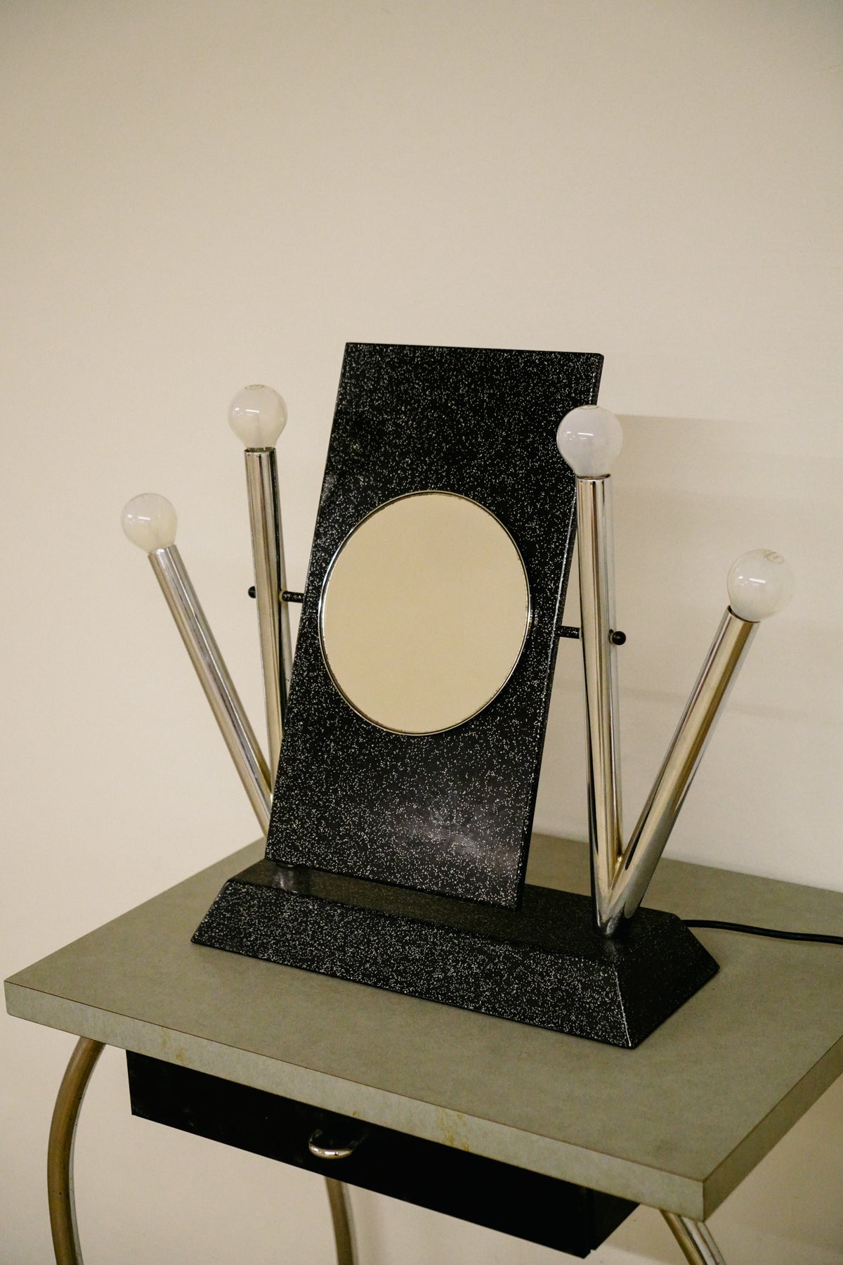 Yucca table & mirror by Anna Anselmi for Bieffeplast, 1980s