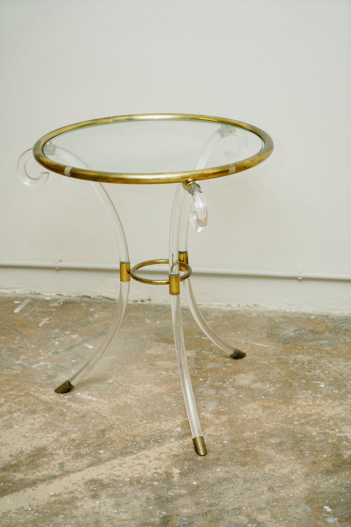 Plexi side Table, 1960s