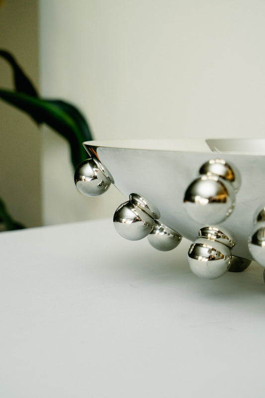 Christofle "Atomes d'Argent'' centerpiece bowl by Richard Hutten