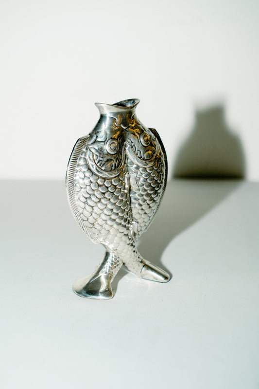 Christofle fish vase by Émile Reiber