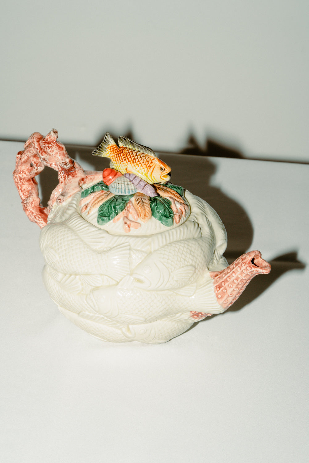 Fish ceramic tea pot