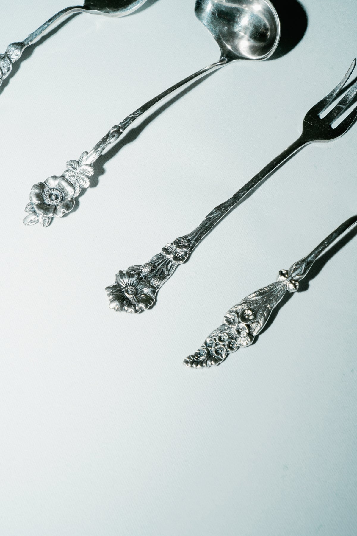 Mignardises cutlery set with flower details