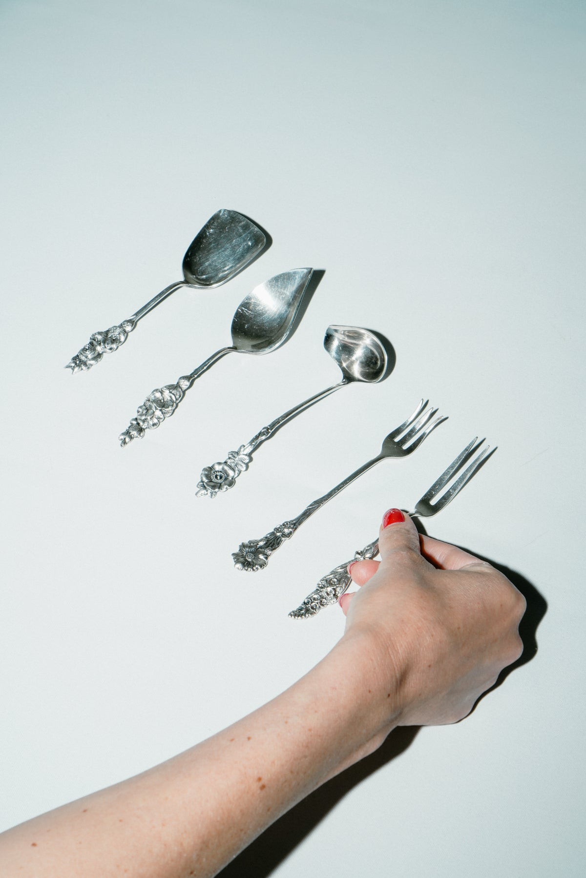 Mignardises cutlery set with flower details