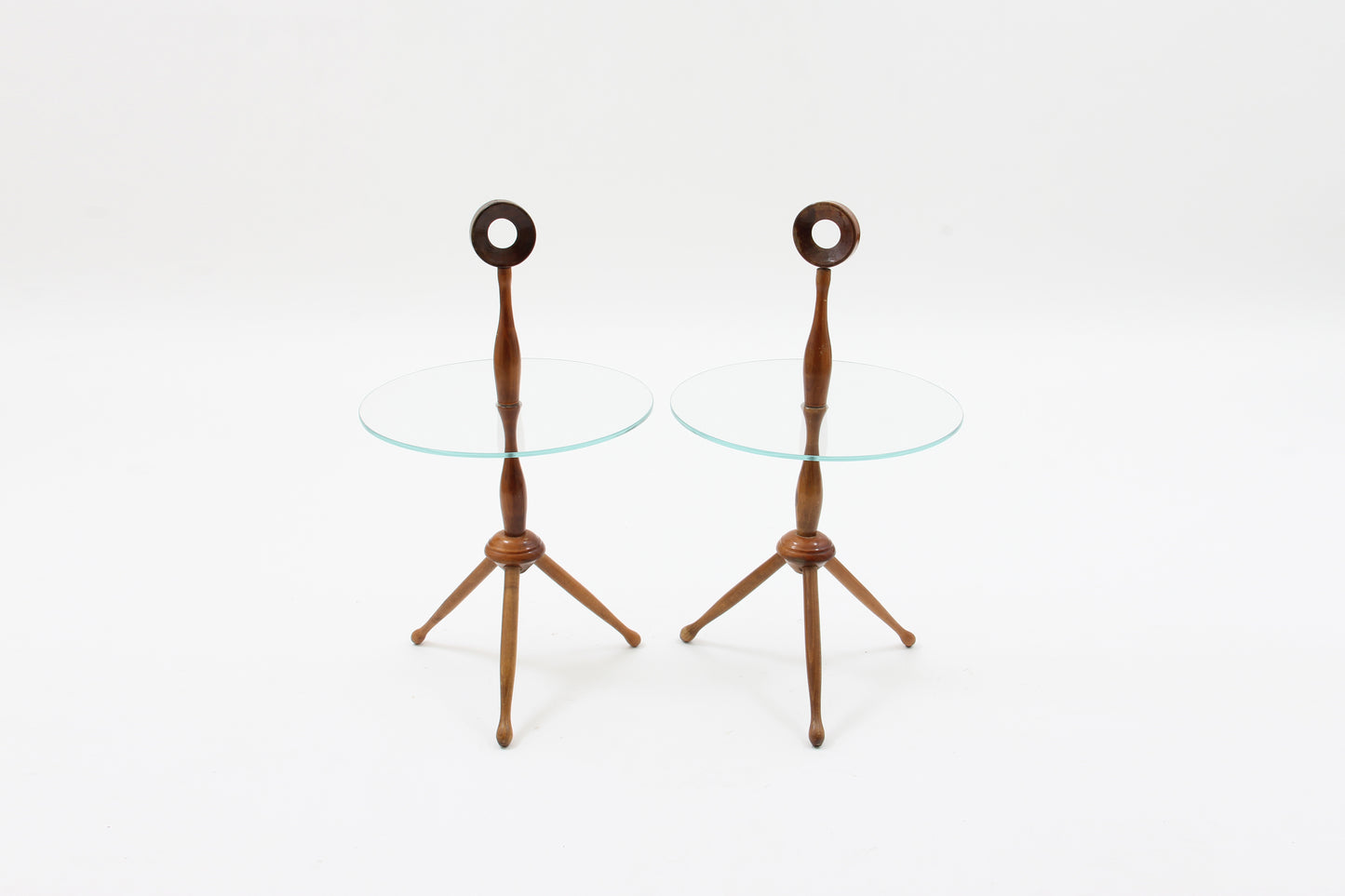 Tripod side tables (set of 2), 1950s