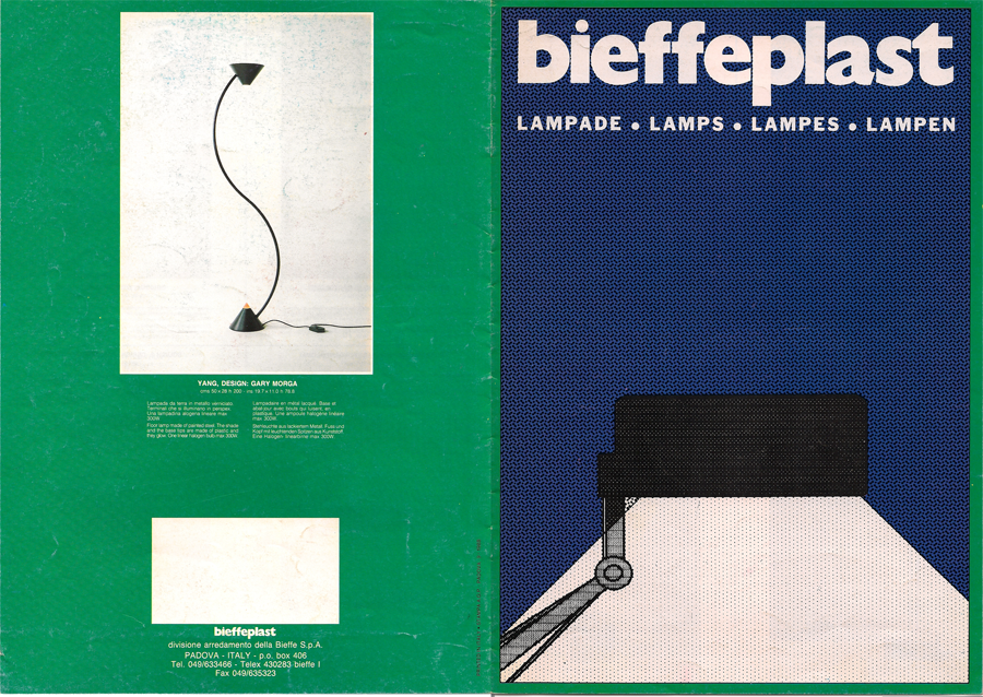 Yang floor lamp by Gary Morga for Bieffeplast, 1986