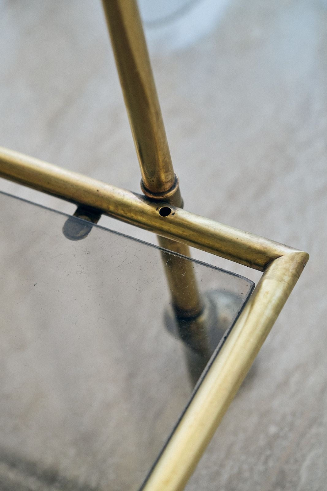 Brass bar cart