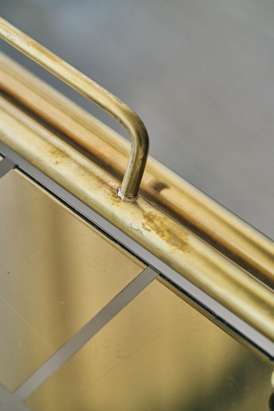 Brass bar cart