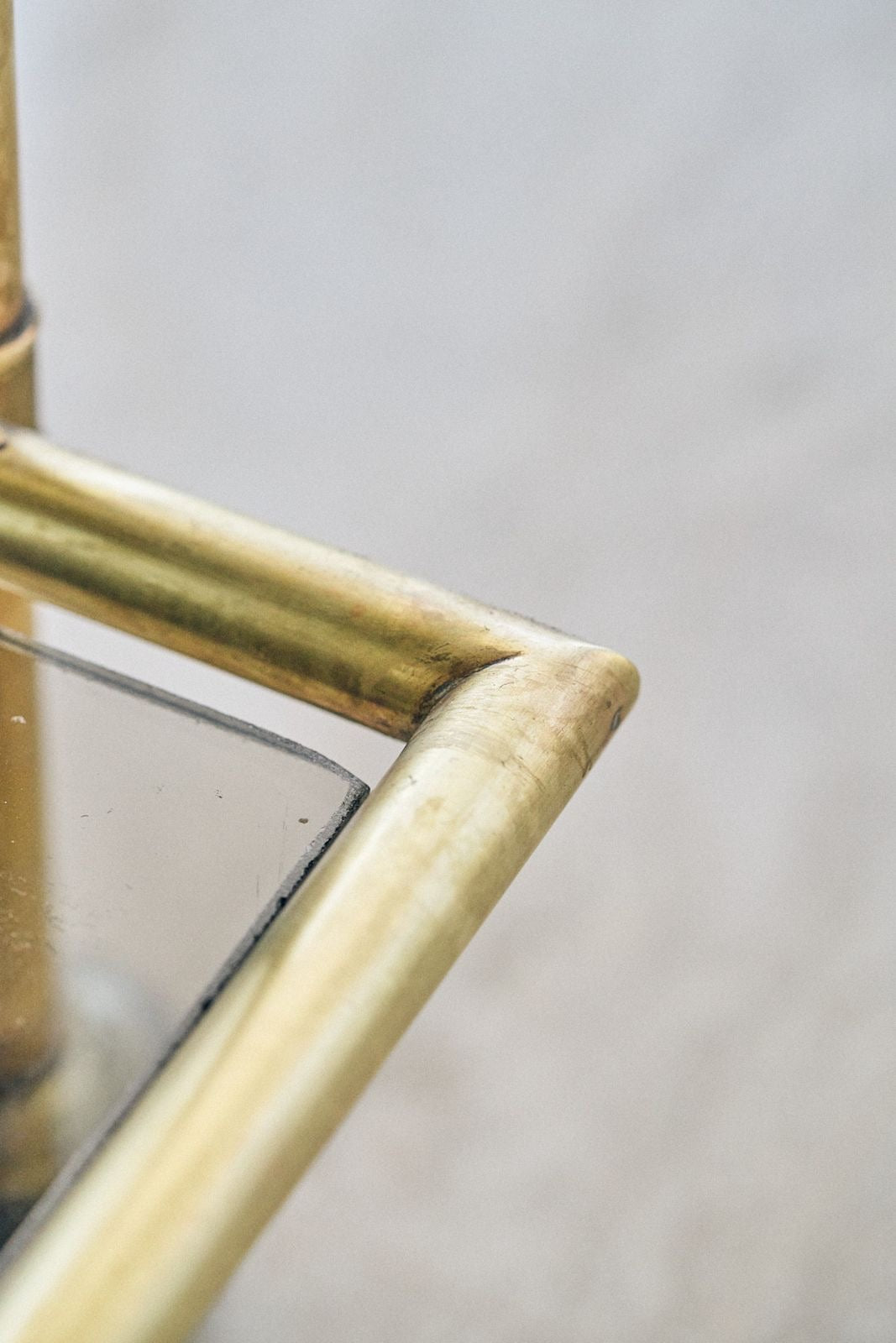 Brass bar cart