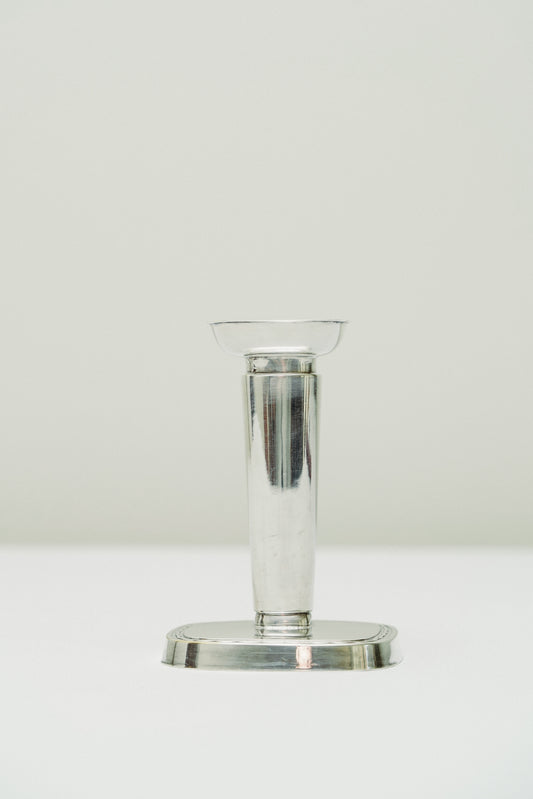 Silver plated candle holder