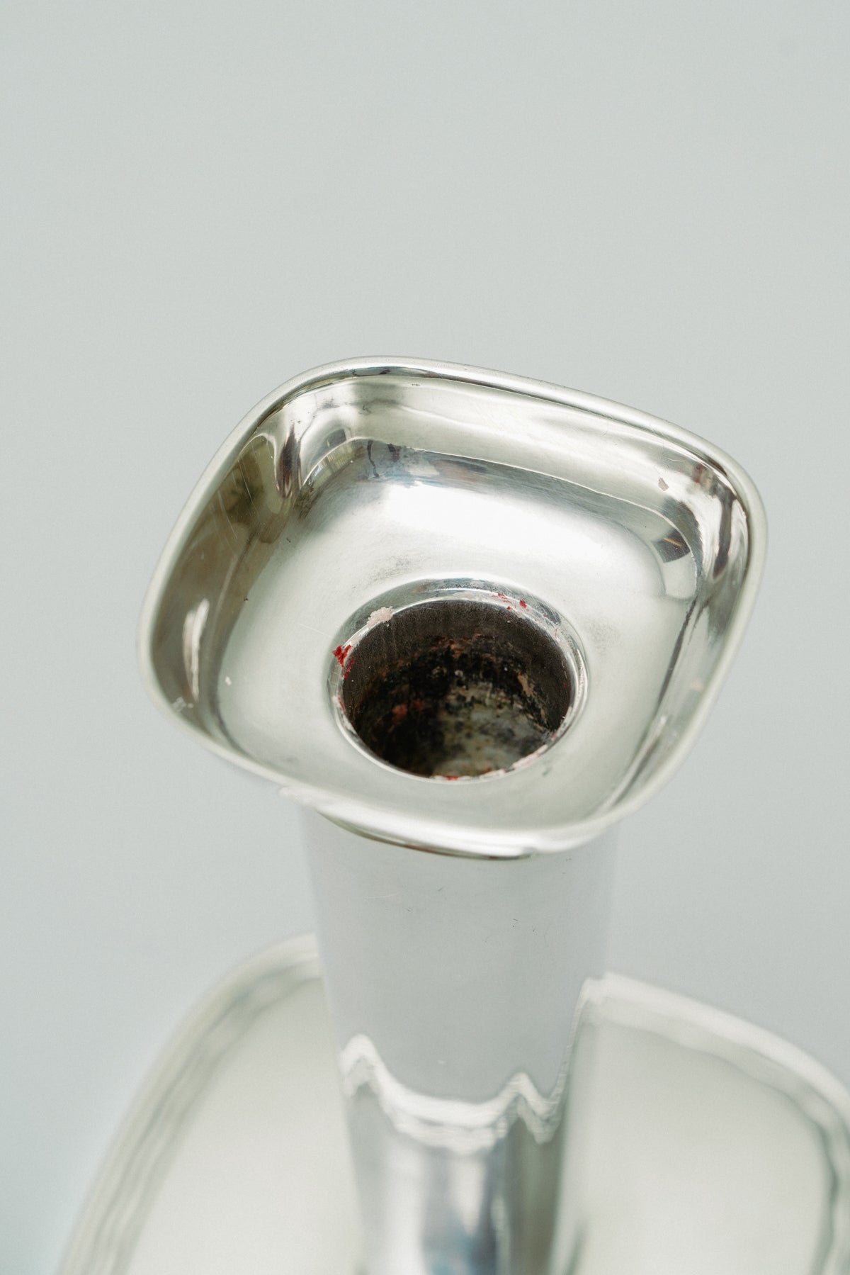 Silver plated candle holder