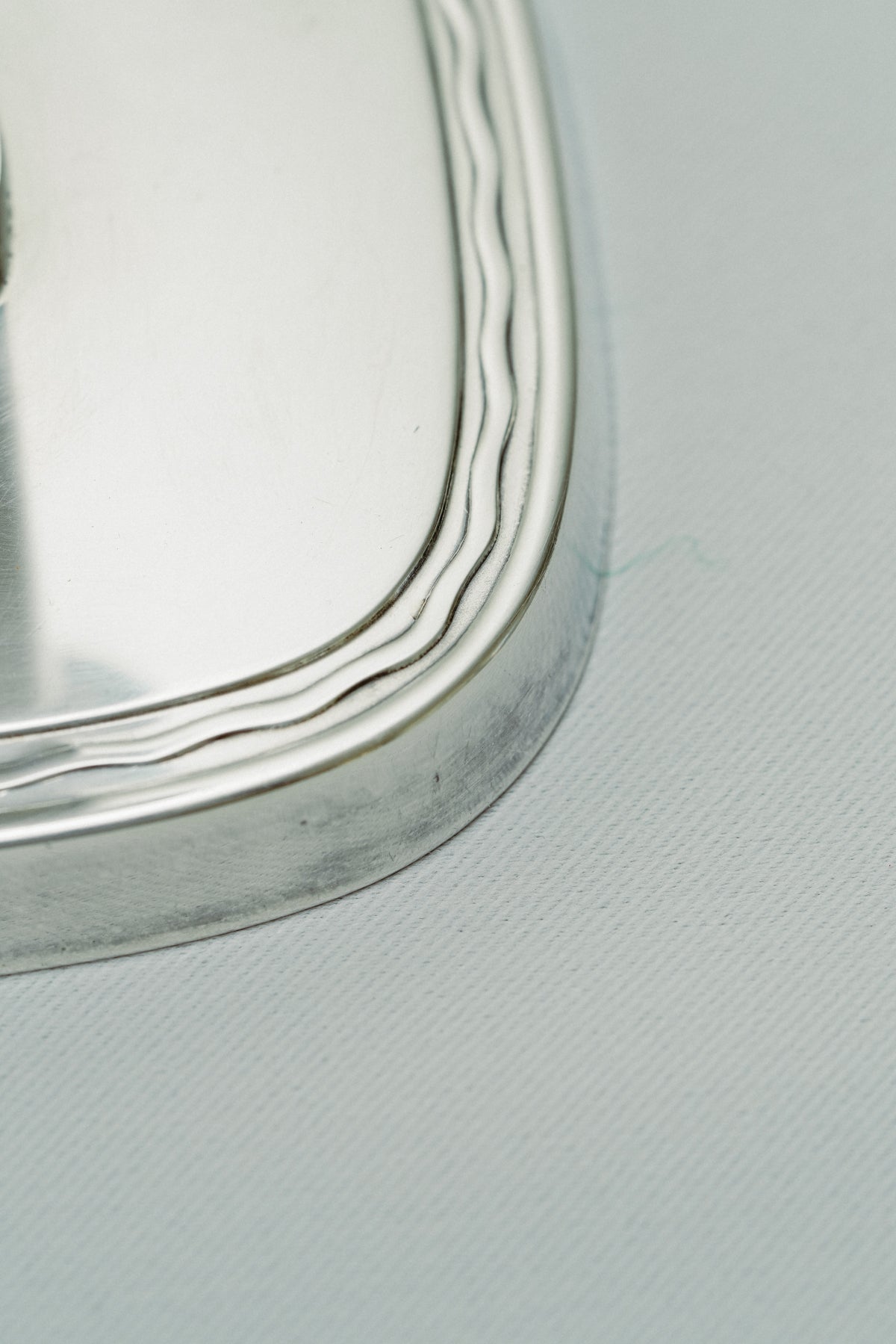 Silver plated candle holder