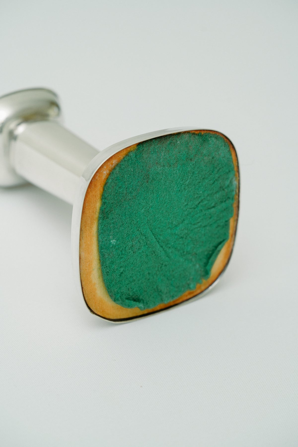 Silver plated candle holder