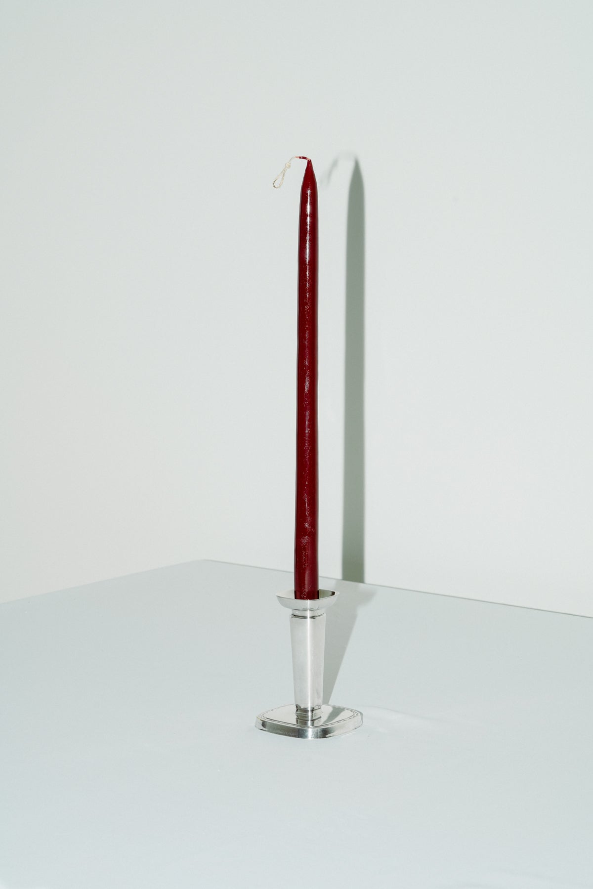 Silver plated candle holder