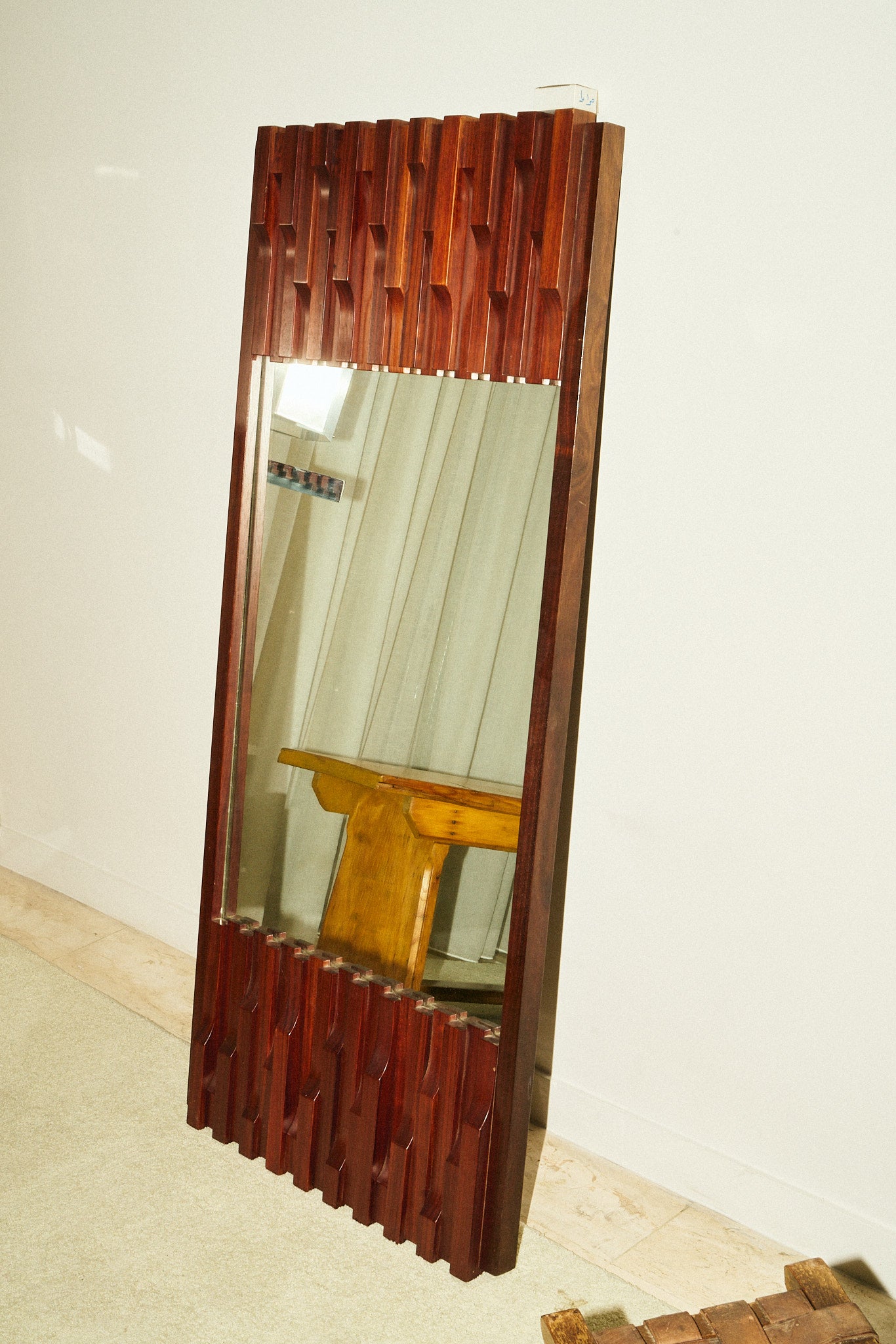 Norman wall mirror by Luciano Frigerio, 1970s