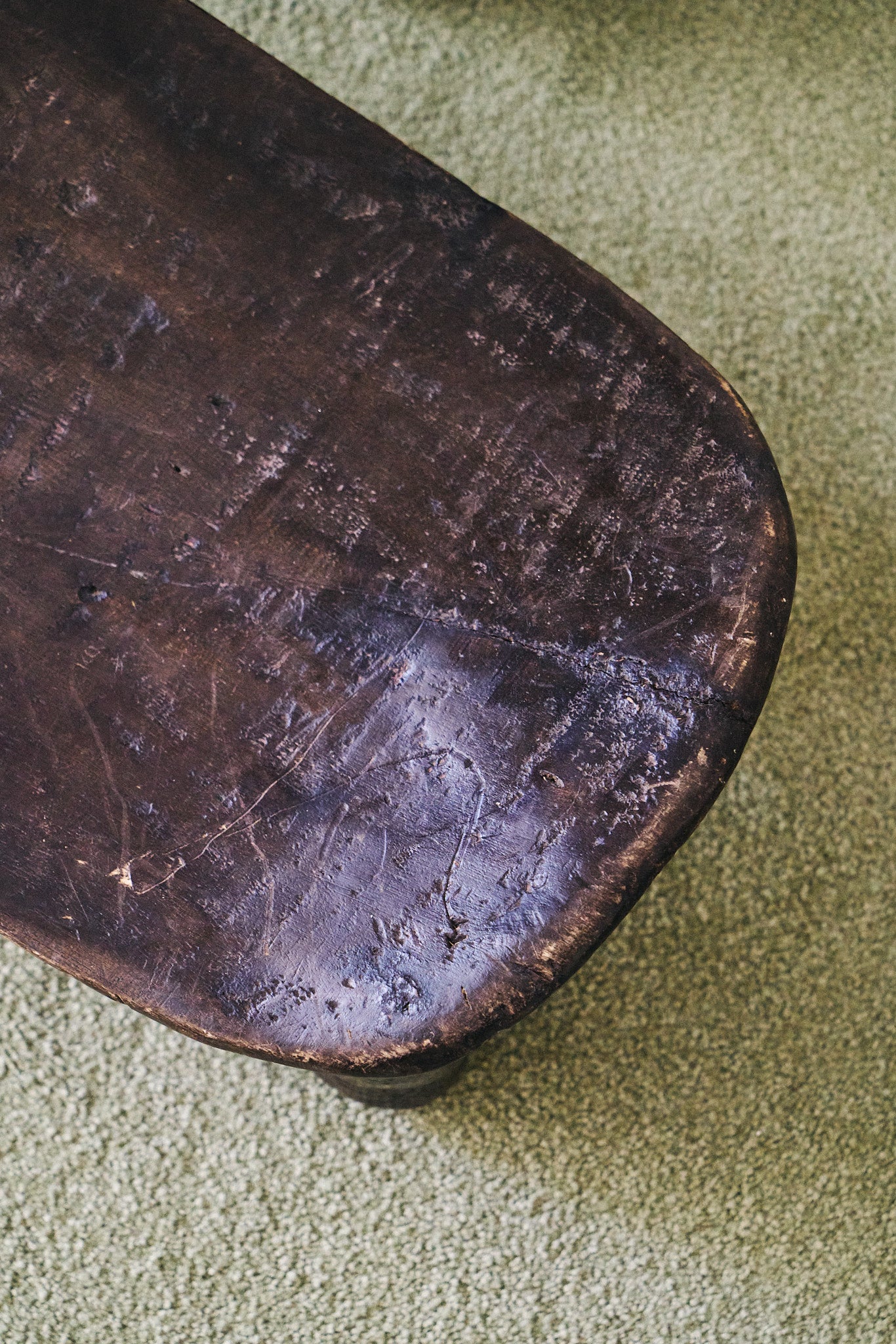 Set of 2 African Mali wood stools