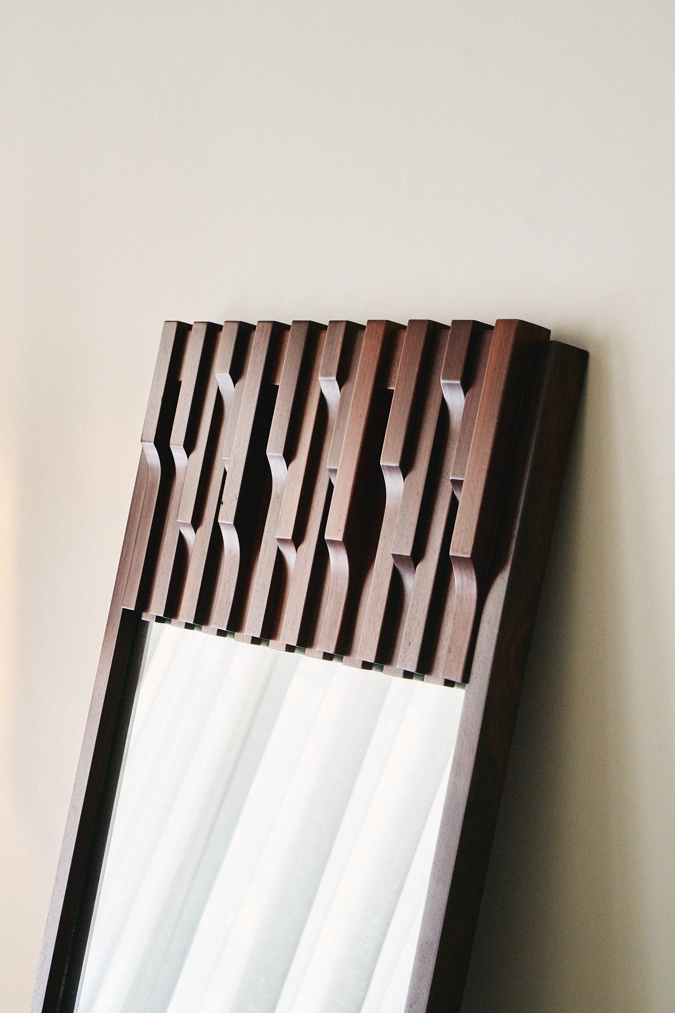 Norman wall mirror by Luciano Frigerio, 1970s