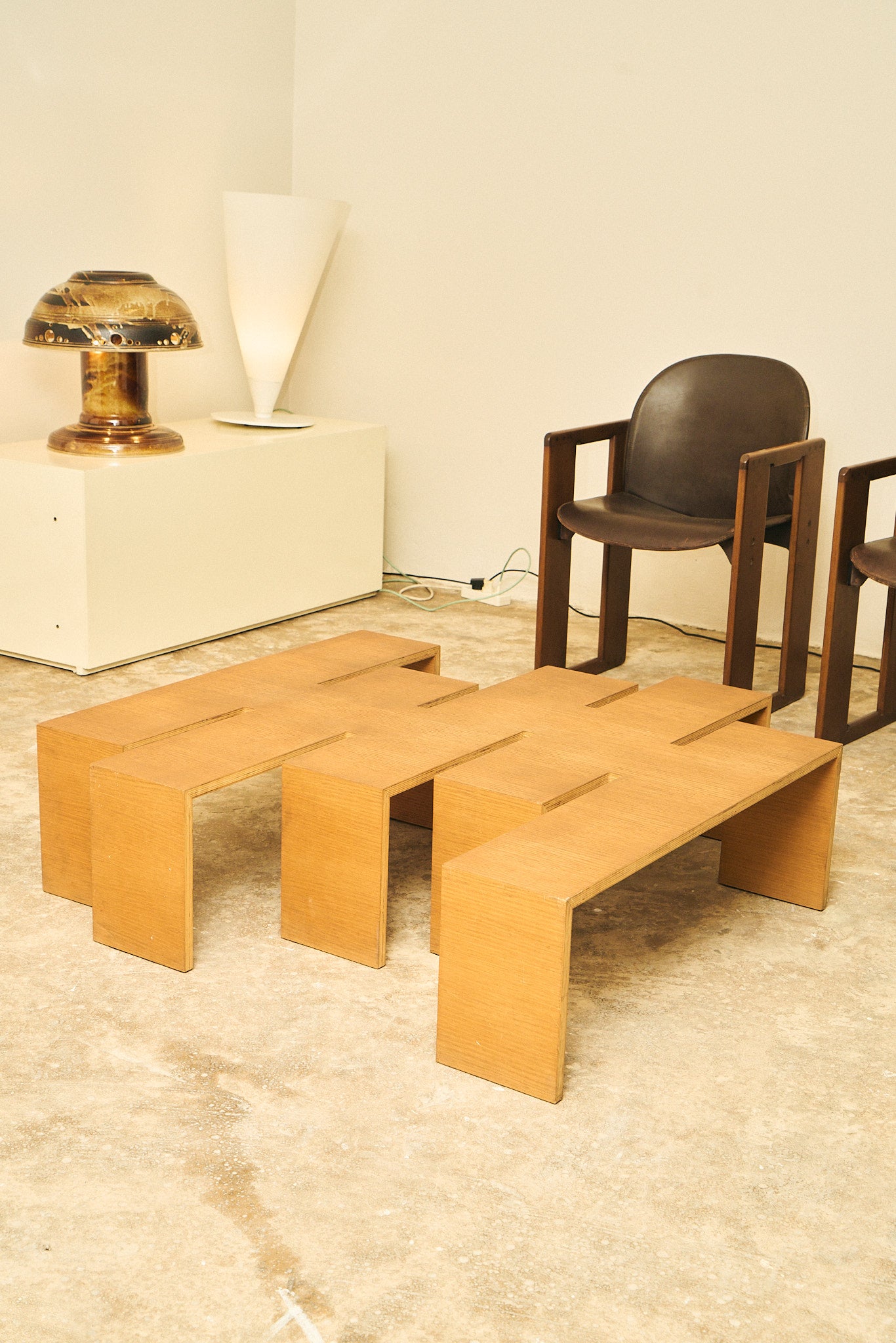 Asymmetric coffee table