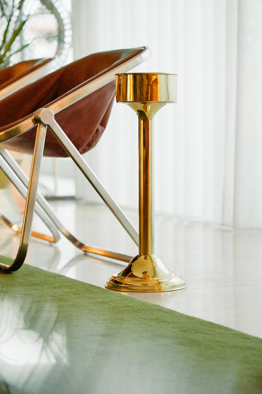 Holiday Inn brass floor ashtray