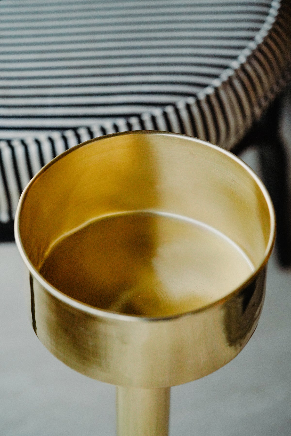 Holiday Inn brass floor ashtray