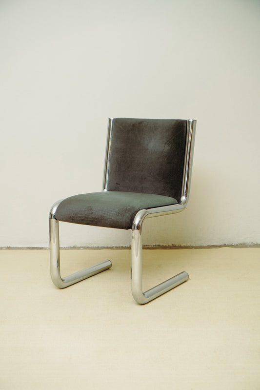 Chromed tubular chair, 1970s