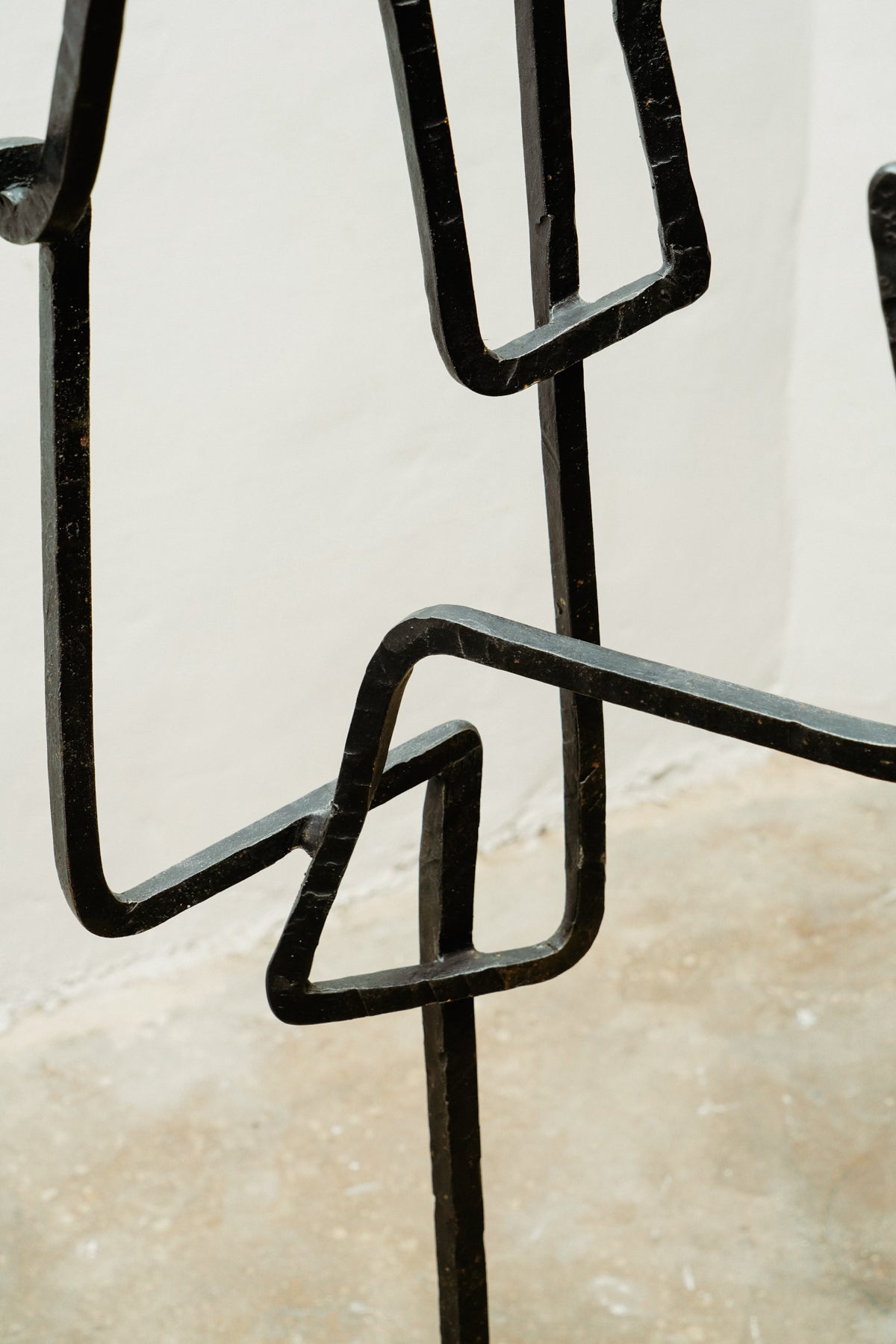 Big fer forgé candleholder