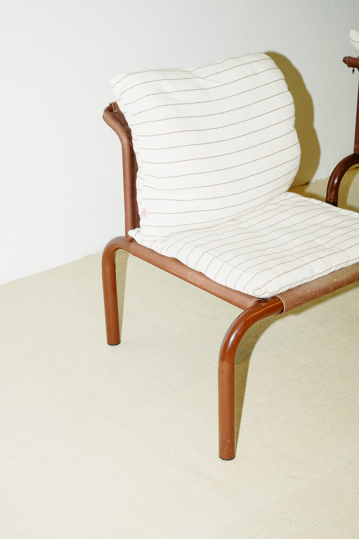 Brown easy chairs by Thalia & Co, Italy 1980s (set of 2)